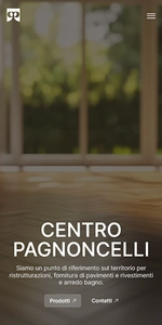 Sito sviluppato per Centro Pagnoncelli, versione mobile