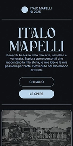 Sito sviluppato per Italo Mapelli, versione mobile